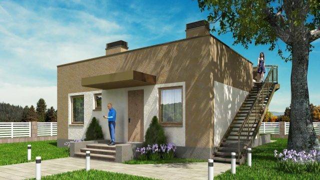 Проекты домов с плоской крышей: обзор вариантов с фото