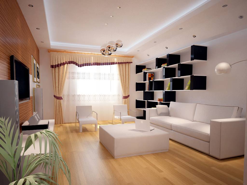 Дизайн потолка в гостиной — модные тенденции и актуальные советы - flats ideas