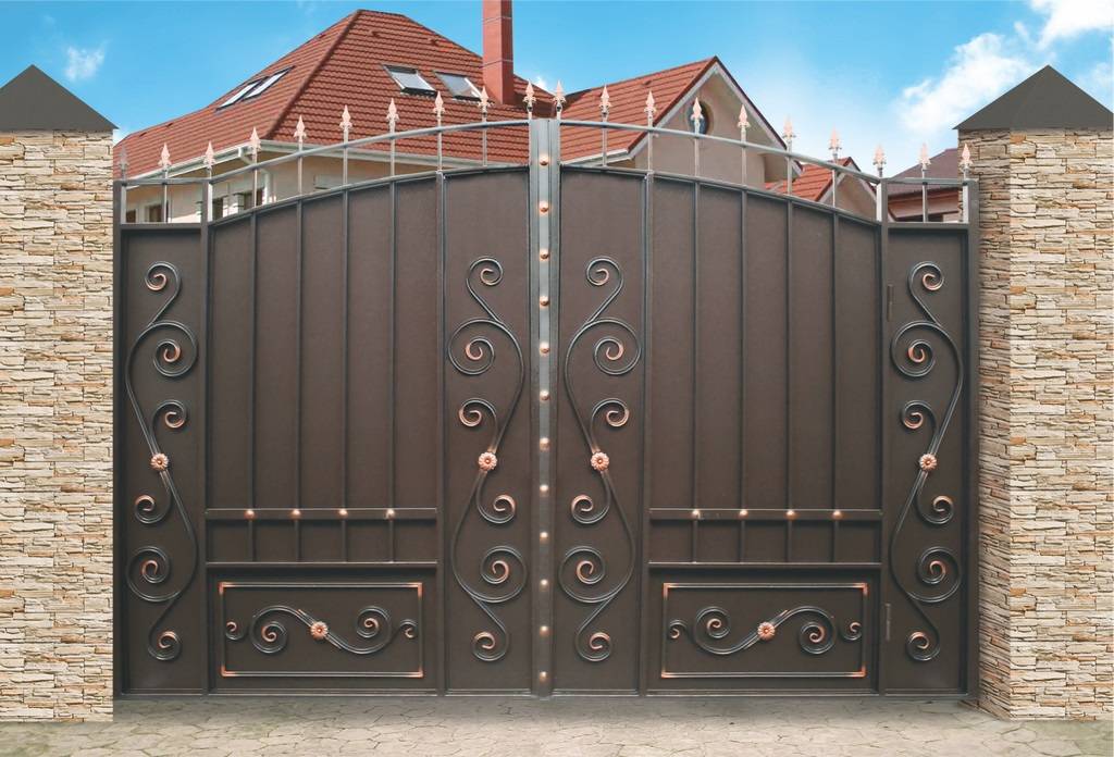 Ворота металлические для гаража: фото, разновидности, советы по выбору и установке :: syl.ru
