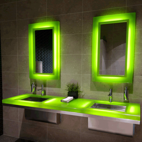 Гримерное зеркало с подсветкой как элемент декора в интерьере