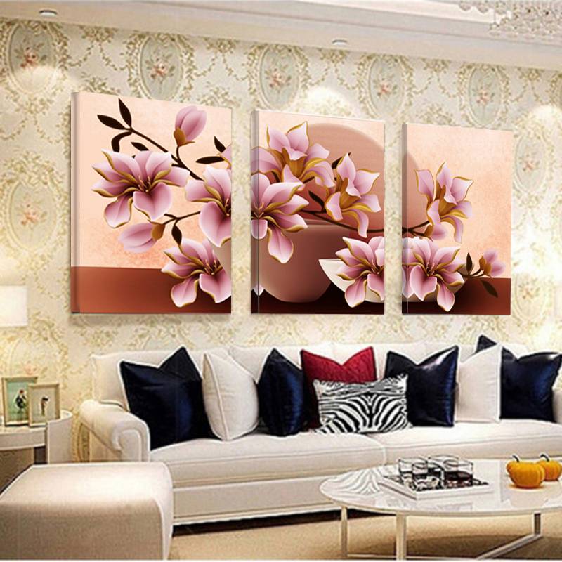 Панно на стену из обоев (36 фото): итальянские виниловые полотна в интерьере гостиной, как сделать правильный выбор, модели в виде цветка