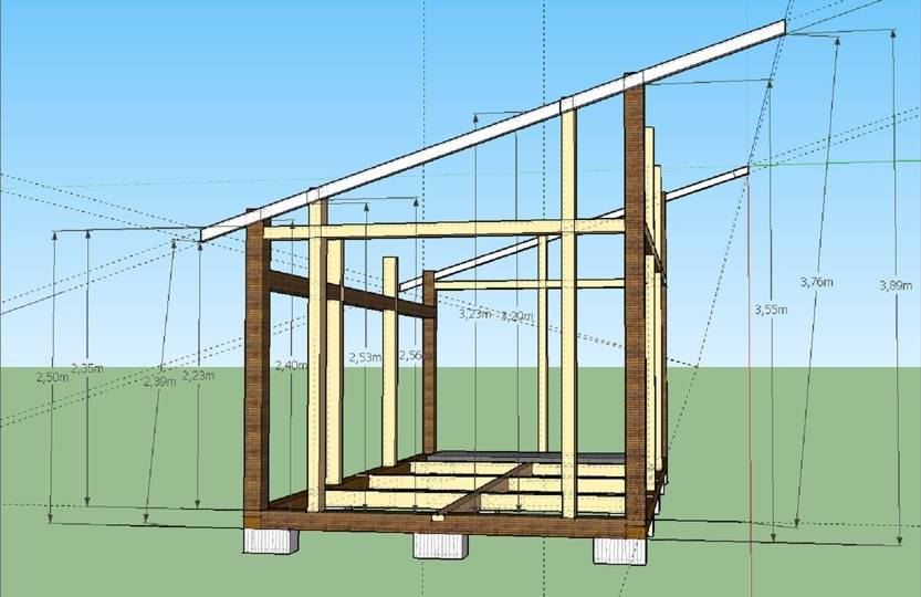 Как построить сарай с односкатной крышей своими руками — пошаговая инструкция (фото, видео, схемы)