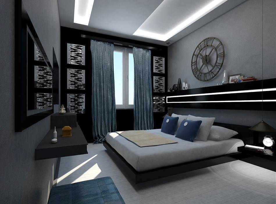 Дизайн спальни в стиле хай тек с фотографиями
