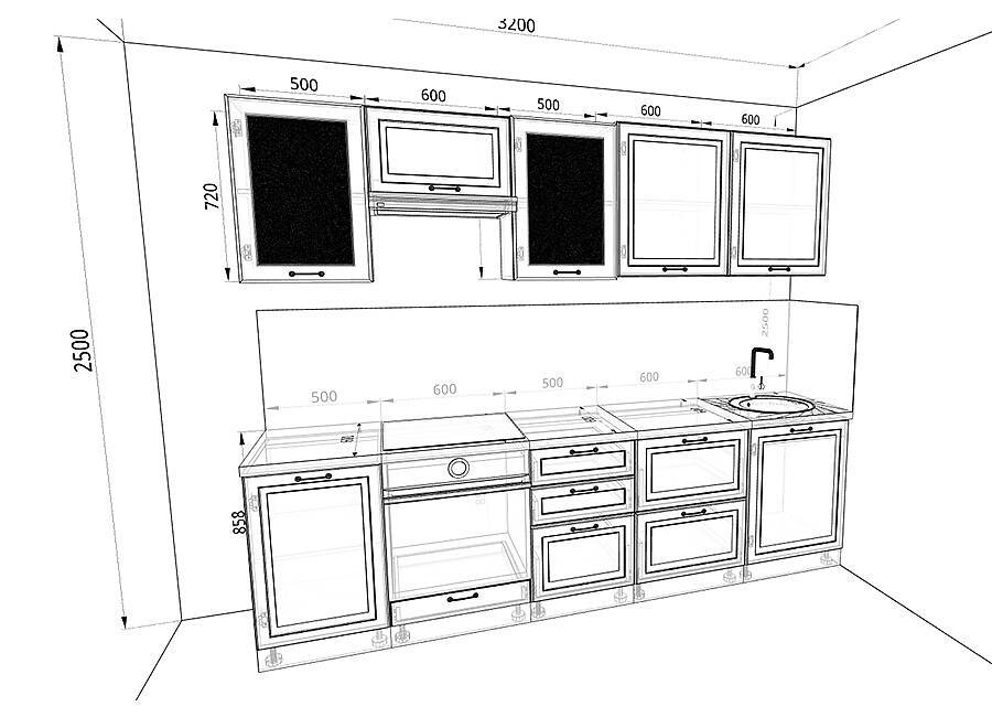 Сборка кухонной мебели: установка корпусной кухни на дому