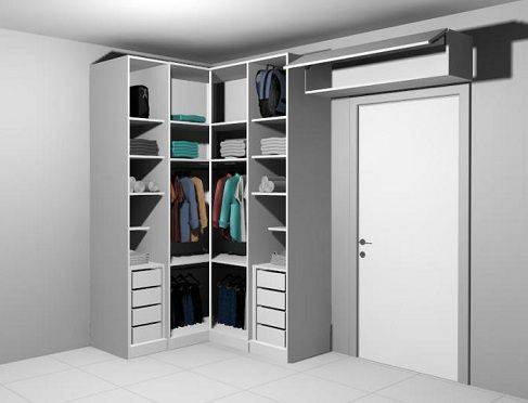 Угловая гардеробная: шкаф в спальне, фото дизайна комнаты, системы и уголки, проекты для маленьких размеров, раздвижные