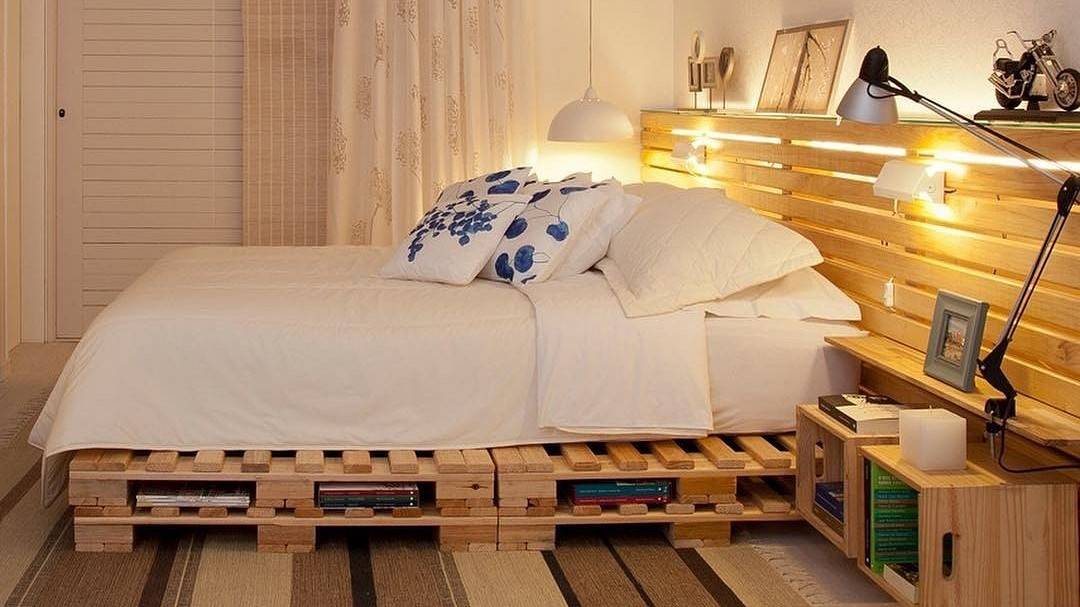Кровать из поддонов, особенности процесса создания конструкции