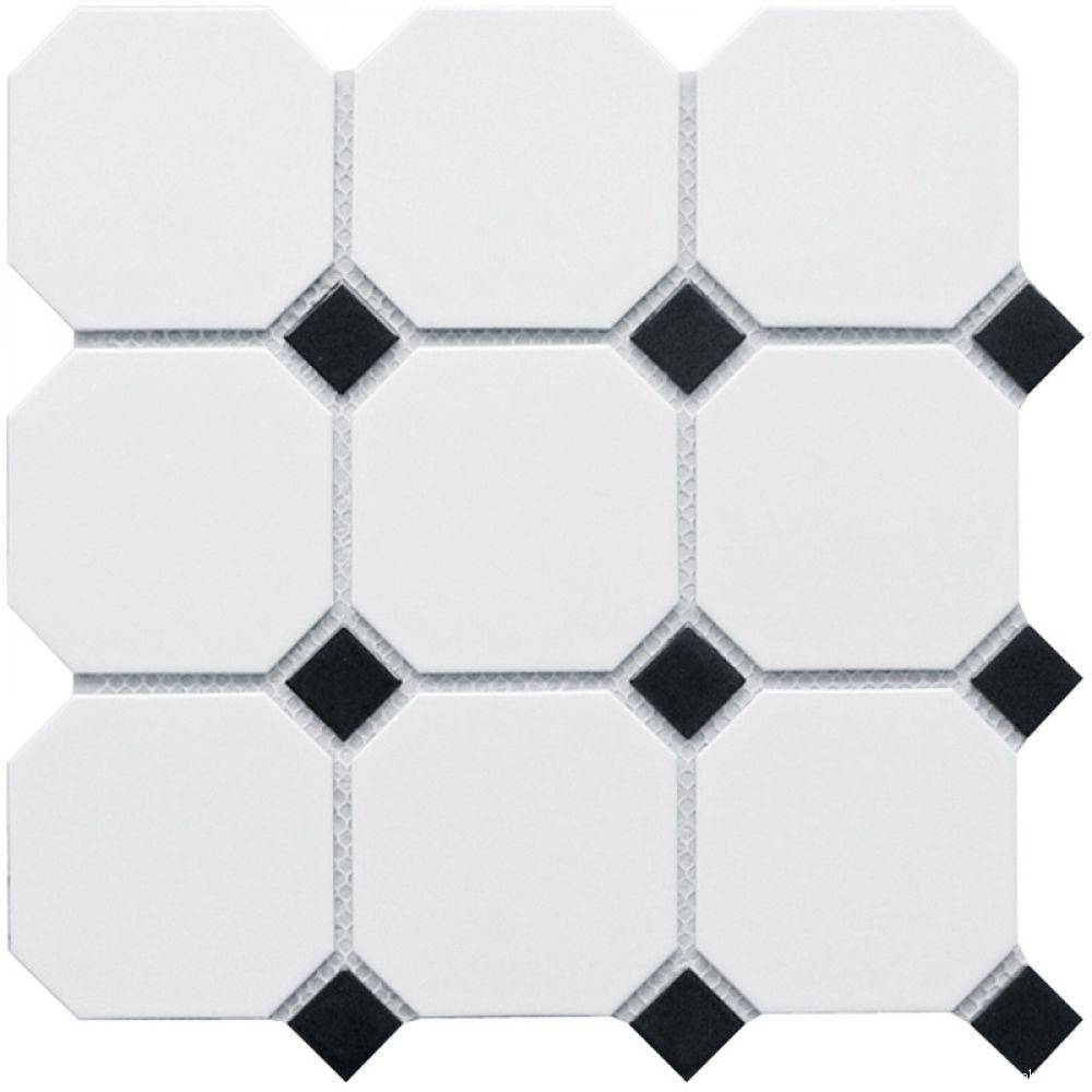 Белая напольная плитка с черными вставками: тонкости дизайна интерьера
