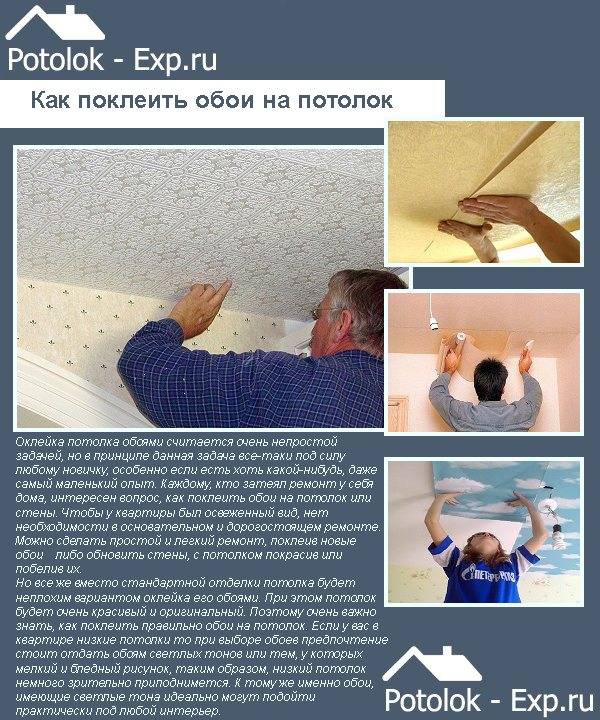Натяжной потолок до обоев или после? | стройка.ру
