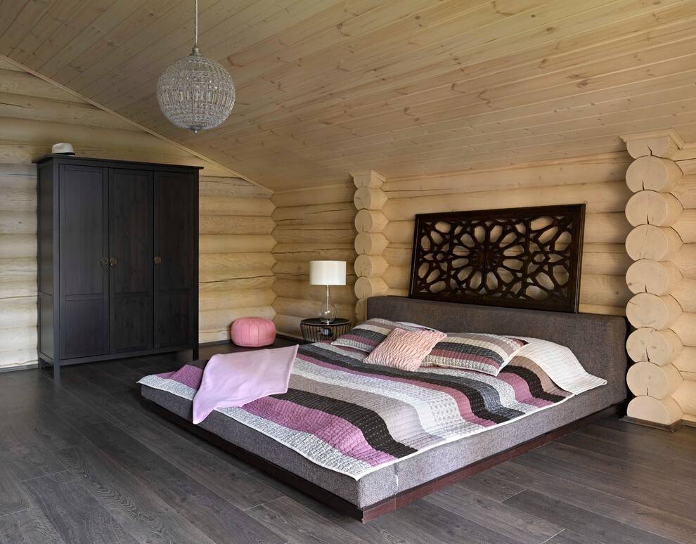 Спальня в деревянном интерьере: как обустроить комнату для сна - smallinterior
