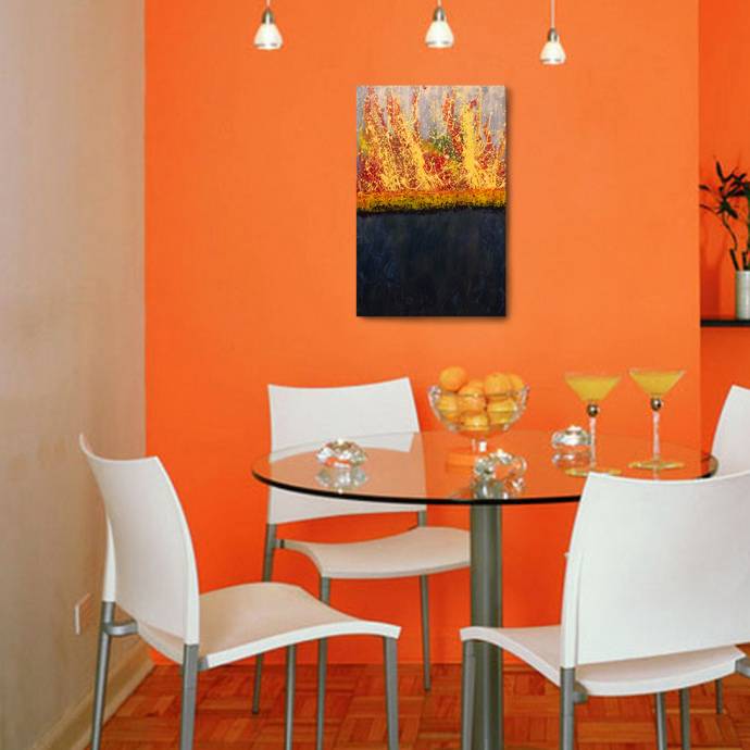 Покраска стен на кухне дизайн: фото, трафареты, идеи, в два цвета, примеры покраски