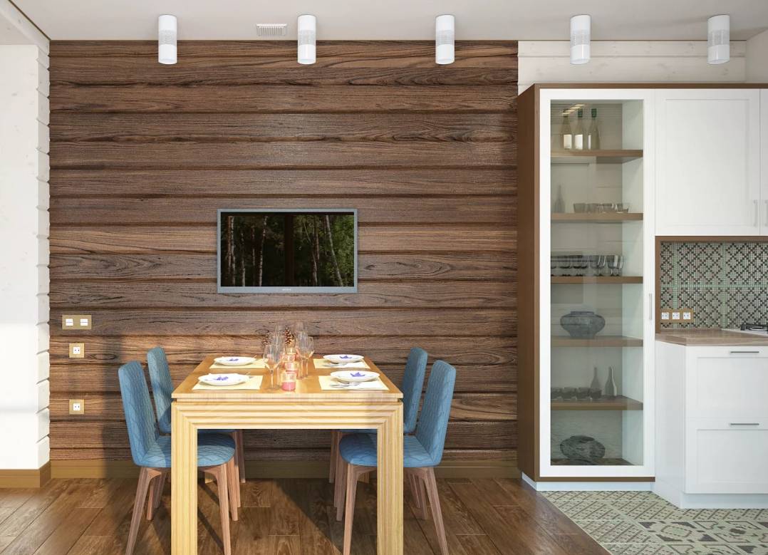 Ламинат на стене в интерьере кухни — 100 лучших фото идей
