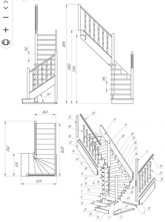 Как рассчитать лестницу на второй этаж: основные параметры