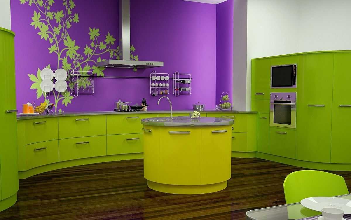 Цвет стен на кухне: каким можно покрасить, какой лучше всего, фото идей