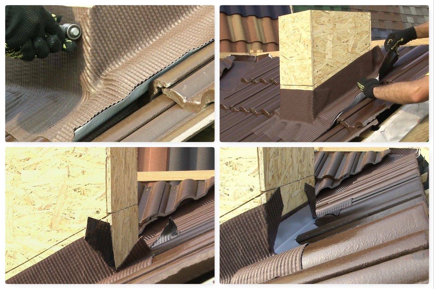 Как обеспечить герметизацию печной трубы на крыше из профнастила