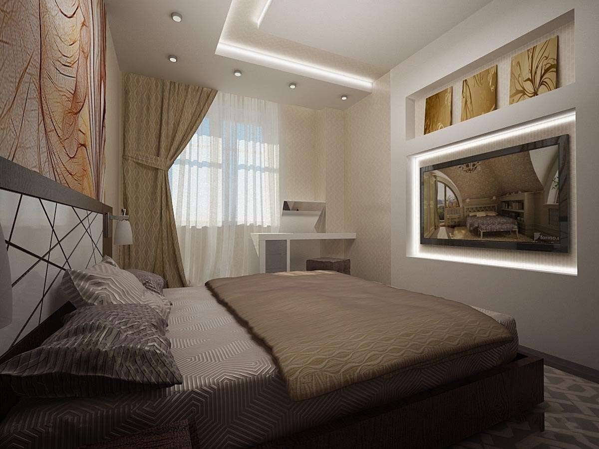 Дизайн прямоугольной гостиной комнаты 17 кв м, спальни с гардеробом - 37 фото
