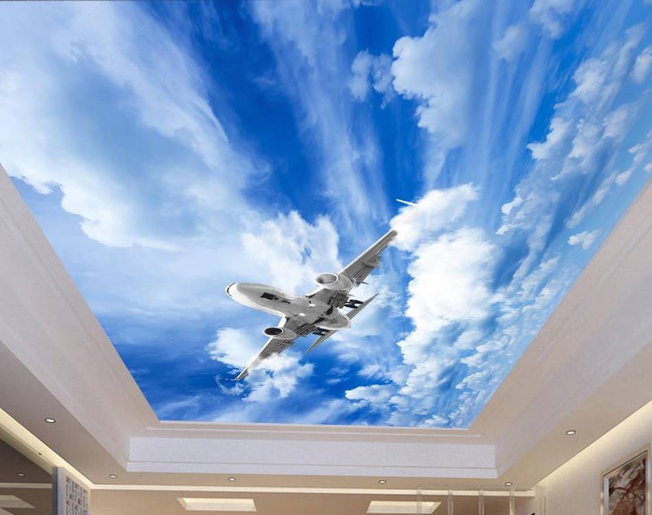 Натяжной потолок «небо» (36 фото): потолочные покрытия в виде живописных холстов, голубое небо и облака в интерьере, отзывы