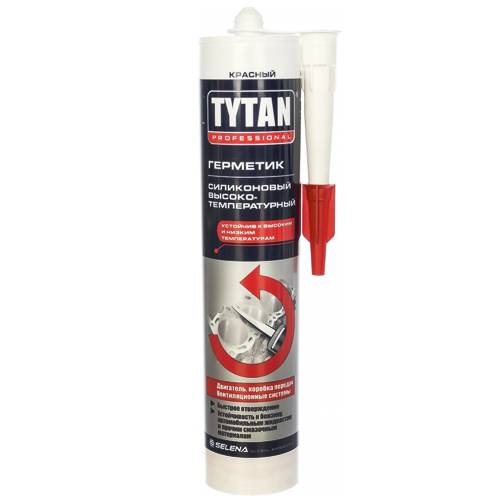 Герметик tytan professional: высокотемпературный силиконовый и универсальный вариант, продукция объемом 310 мл
