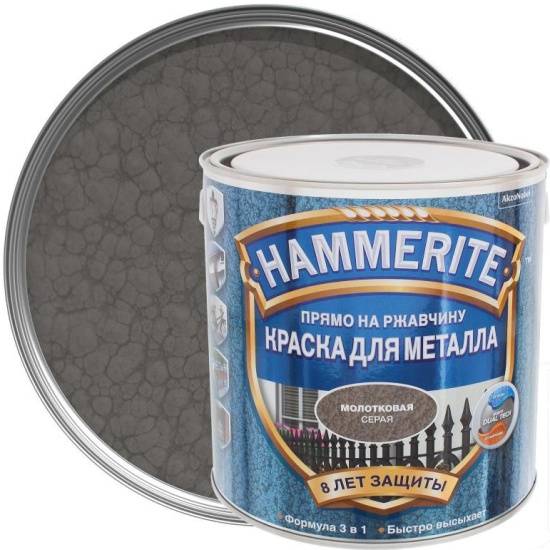 Краска hammerite по металлу — свойства и применение