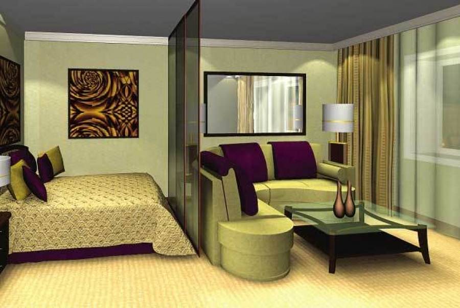 Дизайн комнаты 20 кв м, спальни и гостиной вместе: зонирование, реальный интерьер
 - 30 фото