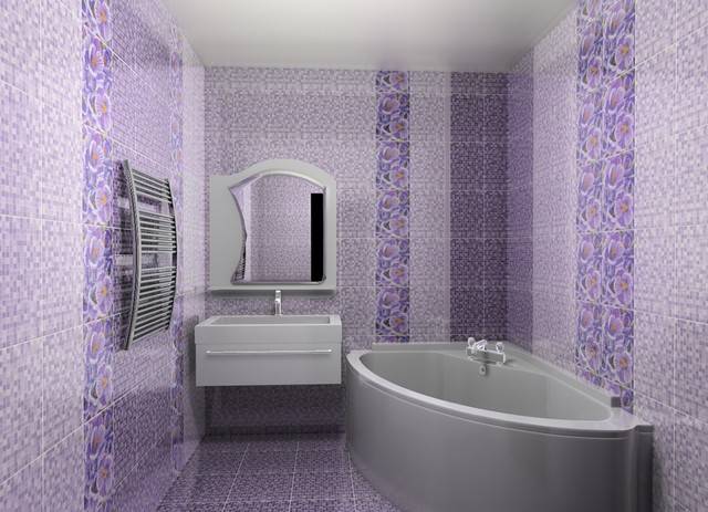 Сиреневая ванная комната: особенности дизайна, сочетания цветов и стилей +  50 фото