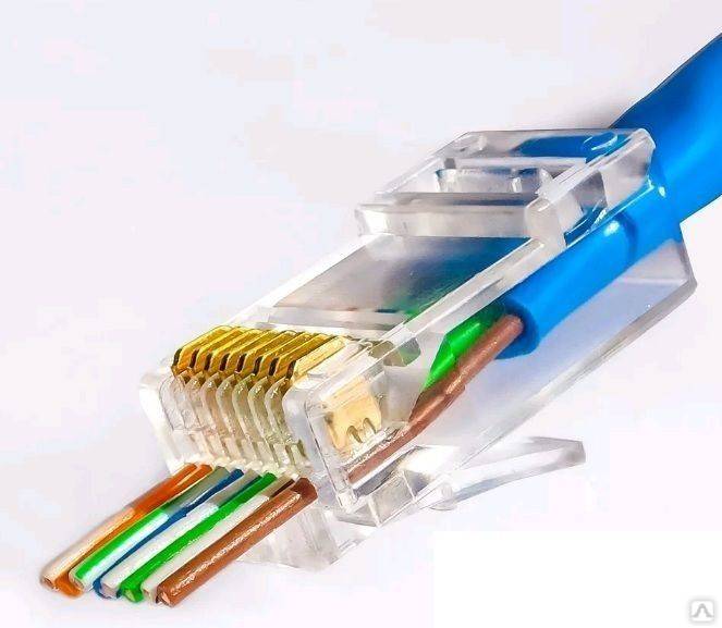 Подключение интернет розетки rj-45 и обжим коннектора