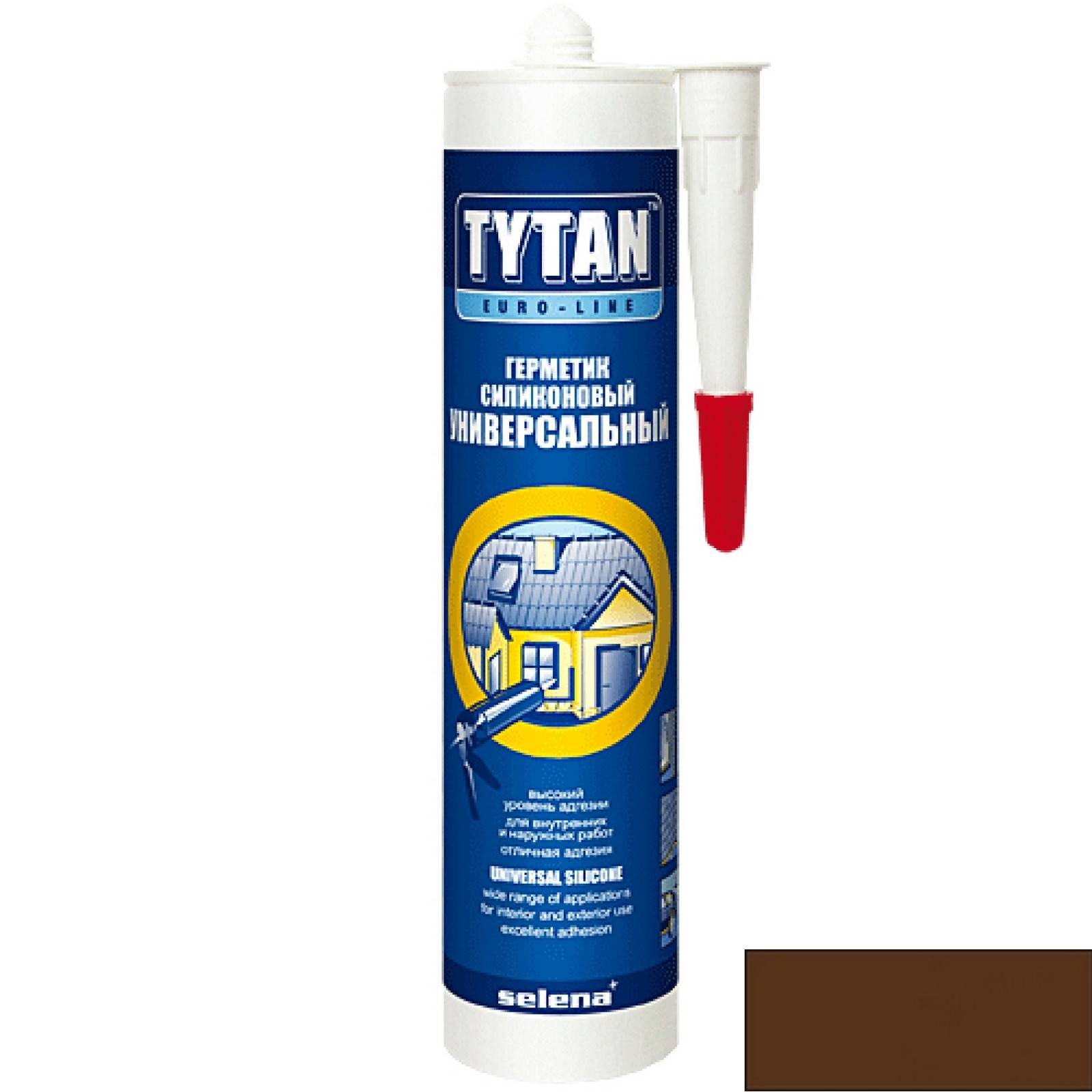 Герметик tytan professional: универсальный и высокотемпературный состав, силиконовый герметик объемом 310 мл