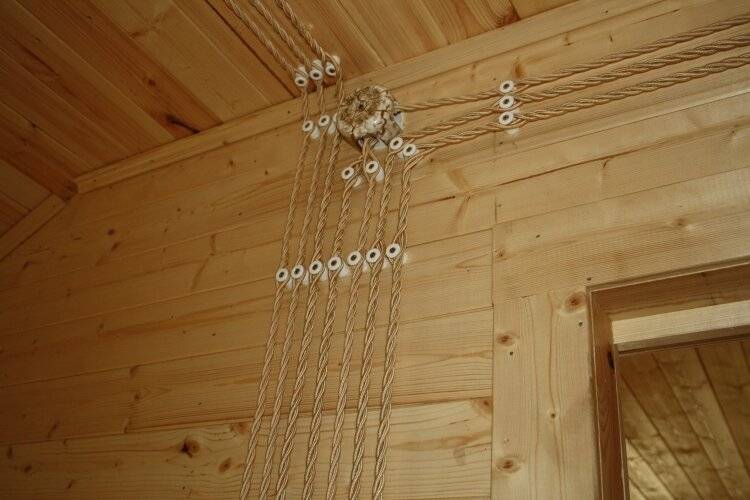 Монтаж ретро-проводки - ретропроводки в деревянном доме по шагам