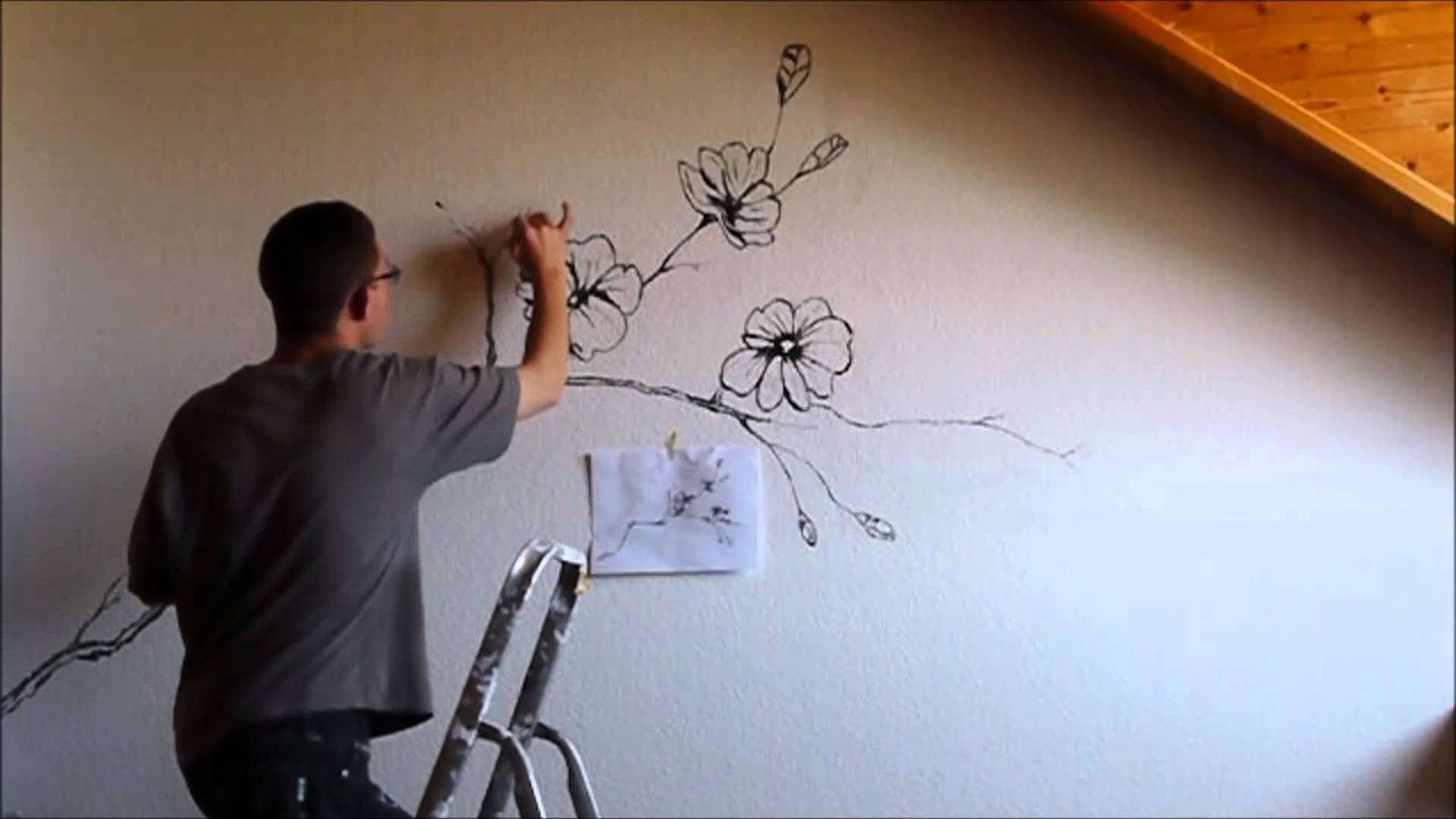 Рисунки на стене в квартире своими руками: поэтапная инструкция, как сделать рисунки на стенах
