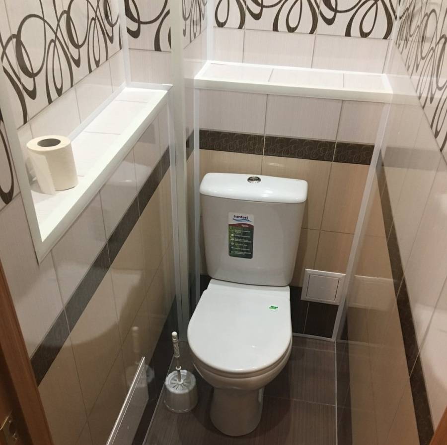 Ремонт туалета панелями пвх своими руками, отделка стен пластиком, как обшить потолок профилем с рисунком, дизайн санузла в квартире и хрущевке