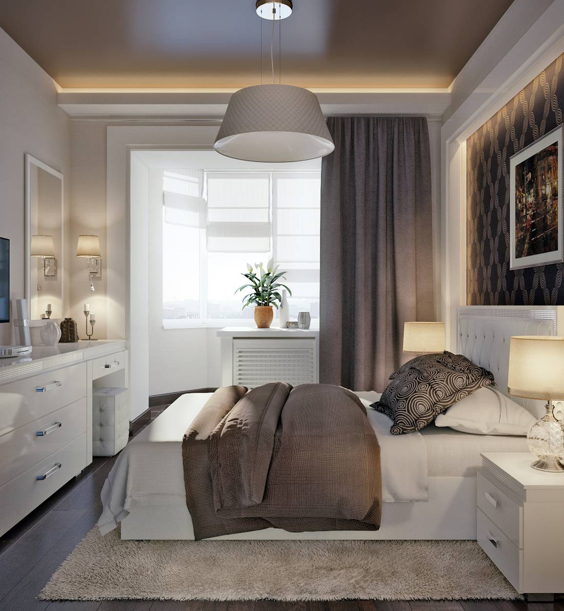 Спальня 13 кв. м.: несколько фото примеров стильного и уютного интерьера для маленькой спальни - smallinterior