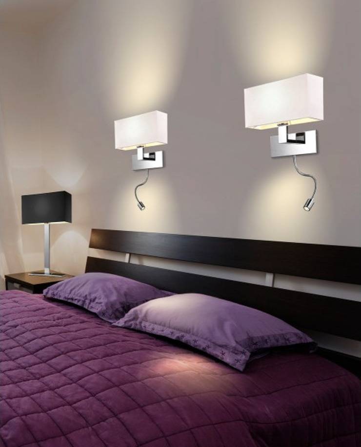 Бра над кроватью в спальне: 5 вариантов светильников (100 фото)