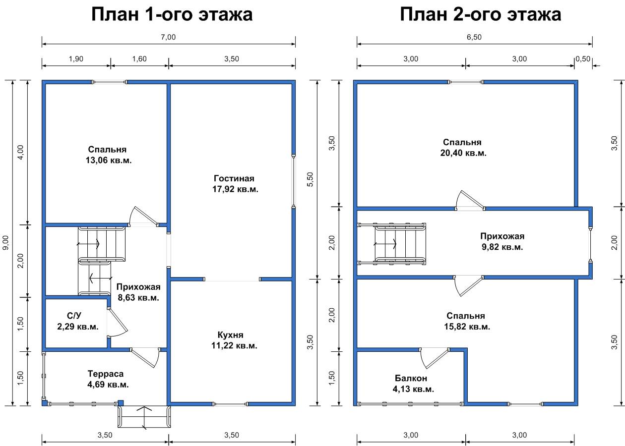 Проект и планировка одноэтажного дома 6 на 9 метра – лучшие примеры
