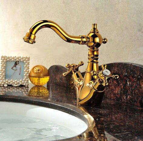 Смесители «под золото»: матовые и хромированные краны для ванной комнаты золотого цвета