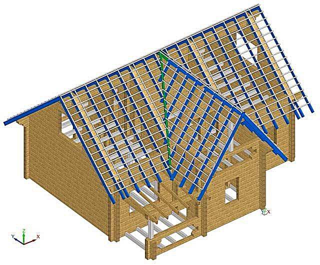 Многощипцовая крыша: стропильная система - схемы и чертежистройкод