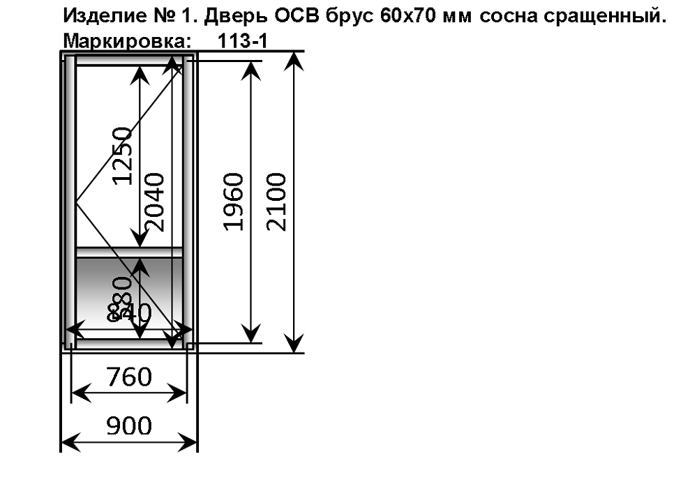 Размеры входных дверей