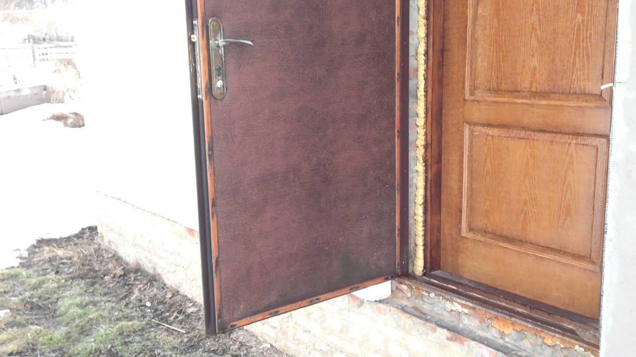 Как утеплить металлическую входную дверь: мастер-класс с фото | двери дома