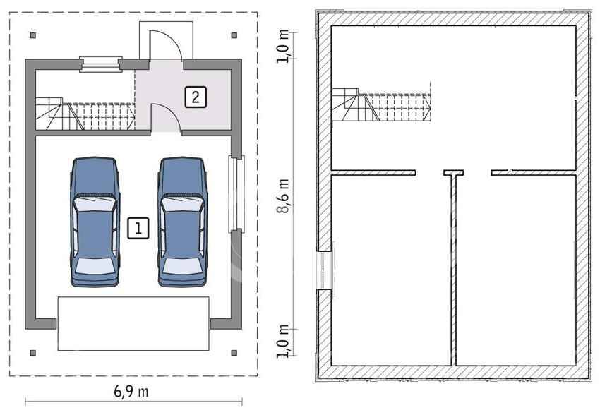 Составление проекта удобного гаража на 2 машины, план и оптимальные размеры