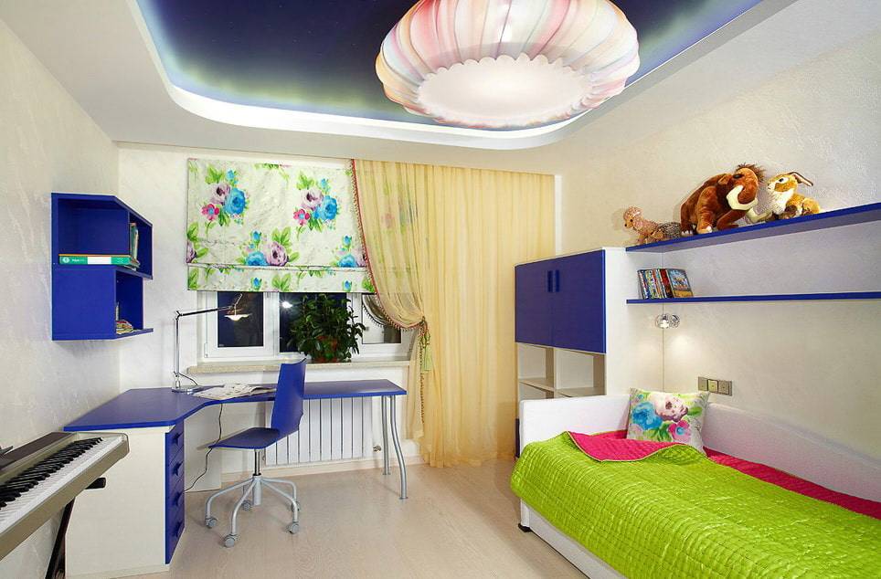 100 вариантов оформления потолка в детской комнате