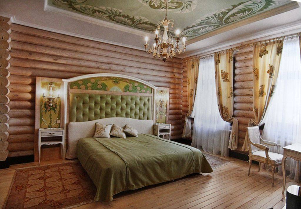 Интерьер спальни блок хаус [47 фото], виды обшивки в спальне, вагонка с камнем для спальной комнаты