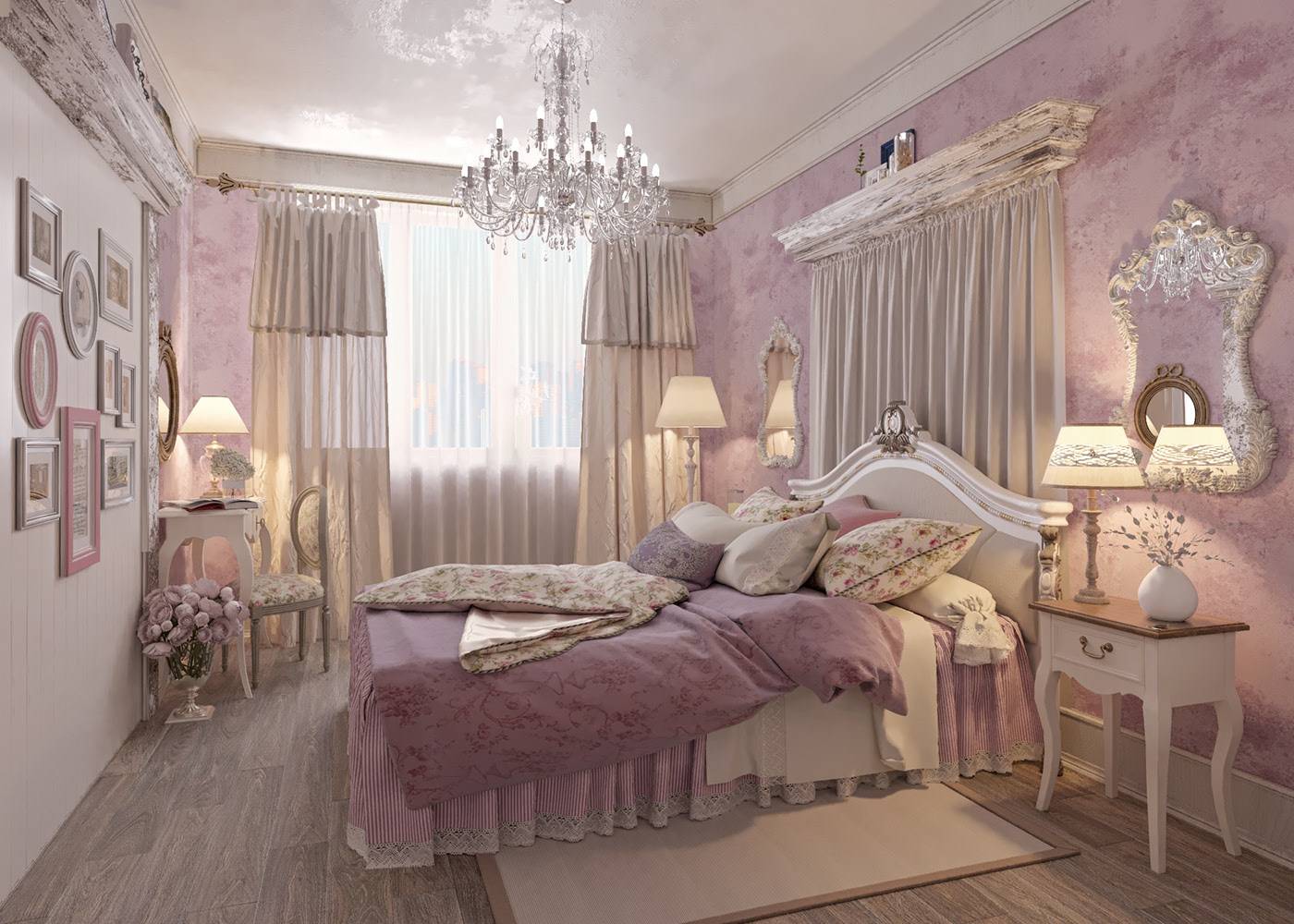 Спальня в стиле шебби шик – фото идеи интерьеров