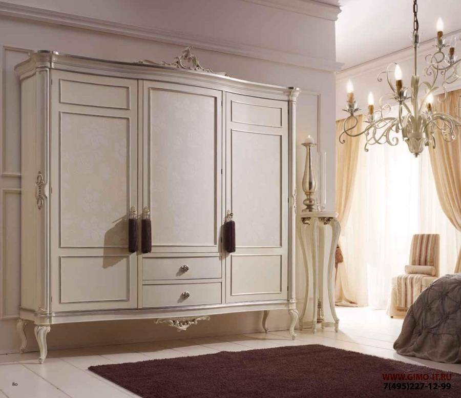 Шкаф в классическом стиле, особенности, разнообразие формы и цвета