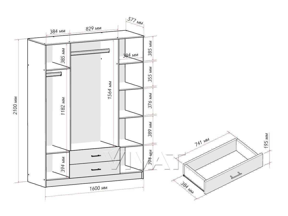 Популярные модели трехстворчатых шкафов, особенности оформления мебели