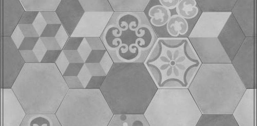 Напольная плитка kerama marazzi: шестигранная плитка для пола, белые шестиугольные изделия под ламинат в интерьере