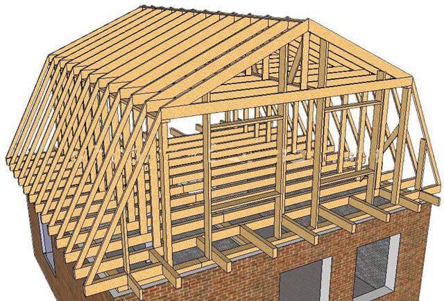 Схема мансарды двухскатной крыши - клуб мастеров