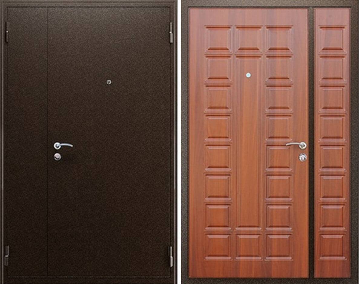 Двухстворчатые входные двери: конструктивные особенности, преимущества и особенности установки