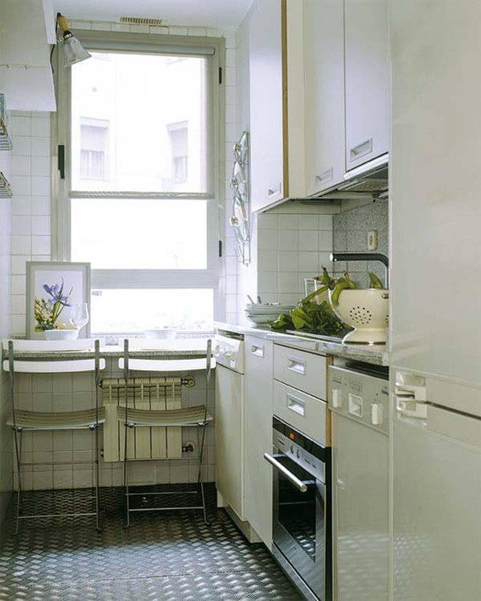 Интерьер маленькой кухни - 70 фото примеров