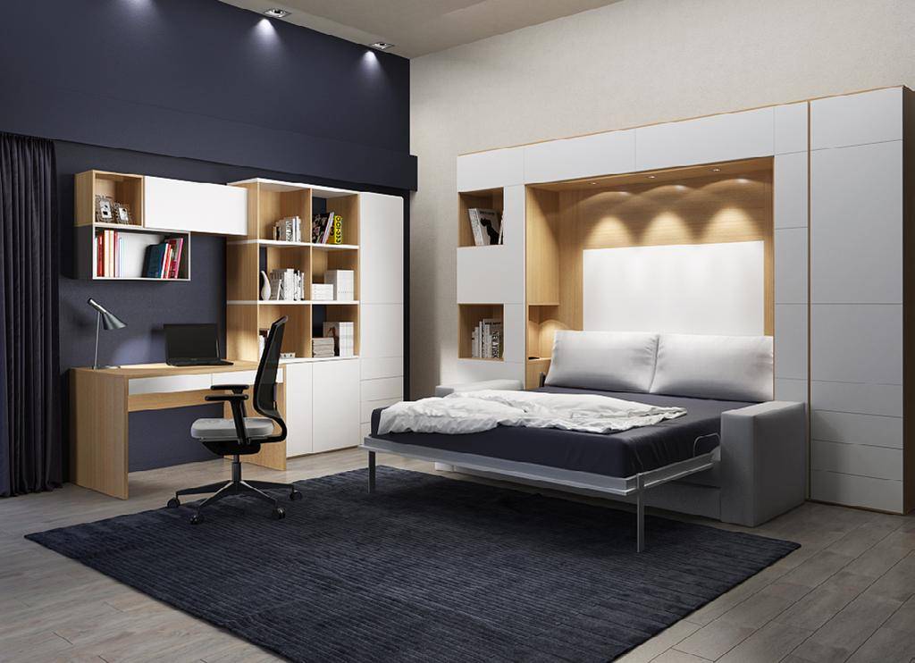 Оптимально используем пространство: кровать трансформер для малогабаритной квартиры