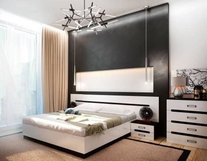 Спальня "белый глянец": модульная мебель белого цвета