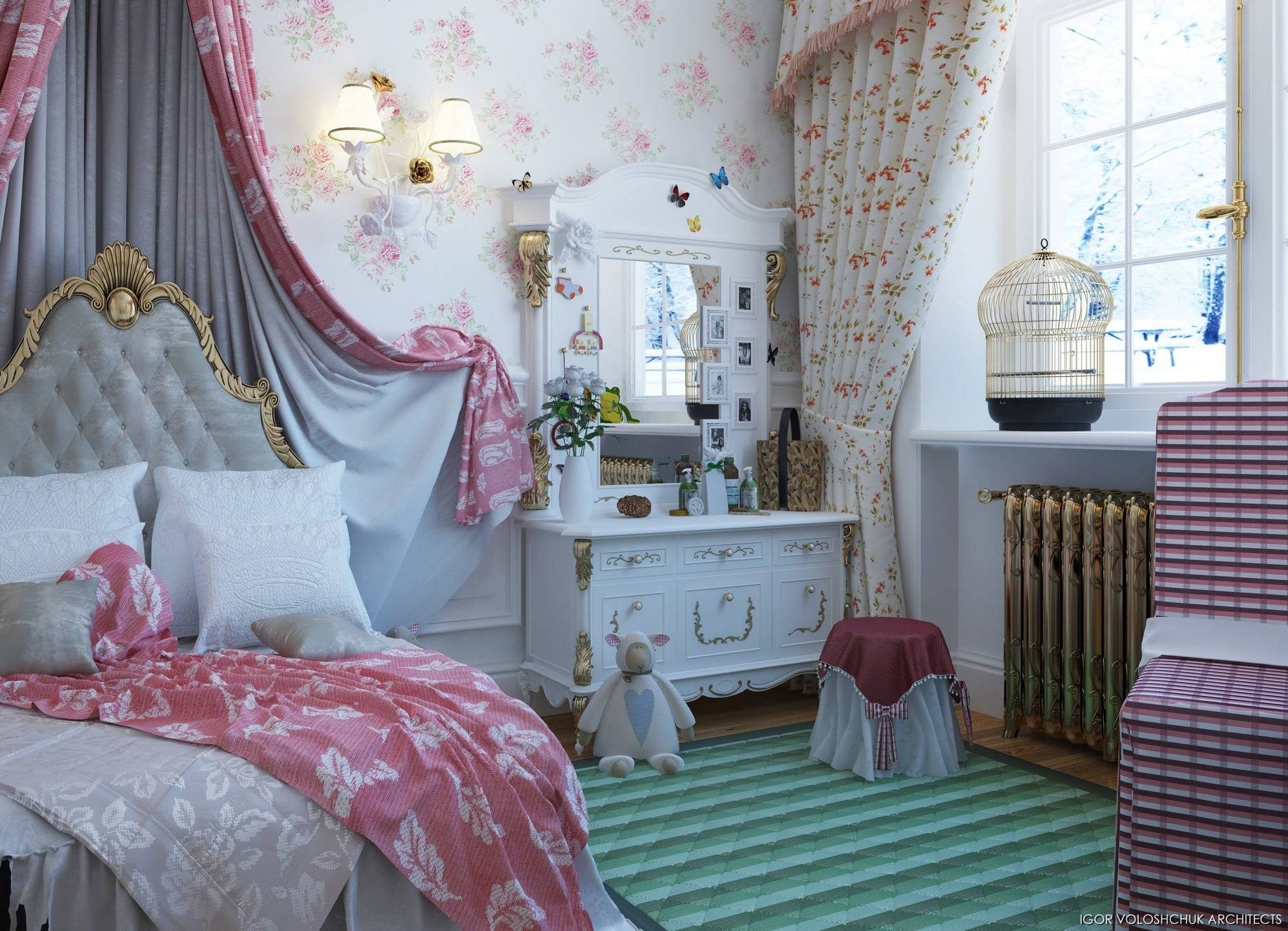 Спальня в стиле шебби-шик (48 фото): интерьер комнаты своими руками