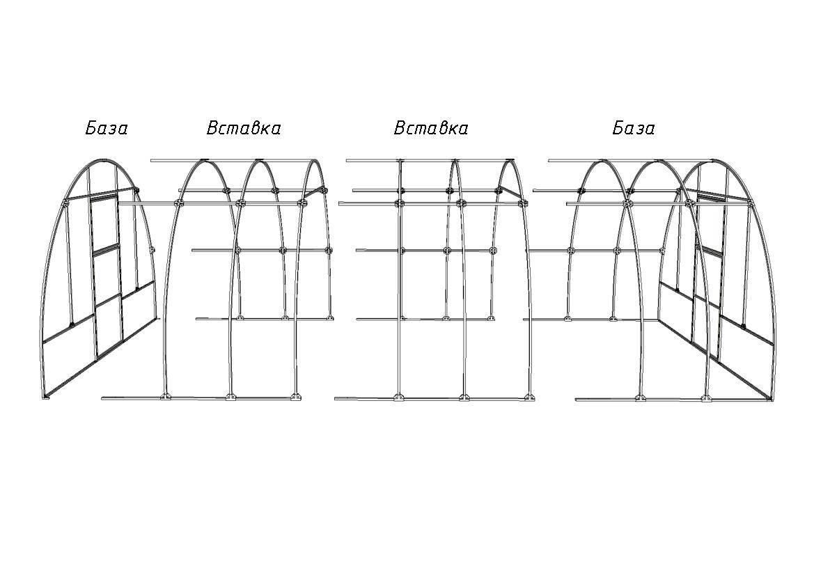 Парник из поликарбоната: размеры и разновидности форм